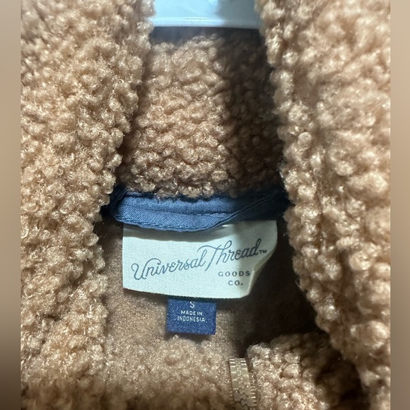 Universal Thread Quarter Zip Sherpa Sweatshirt Jacket Size Small - Picture 5 of 6